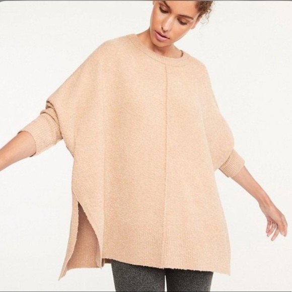 Lou & Grey Sweaters - Lou & Grey Seamed Poncho Sweater